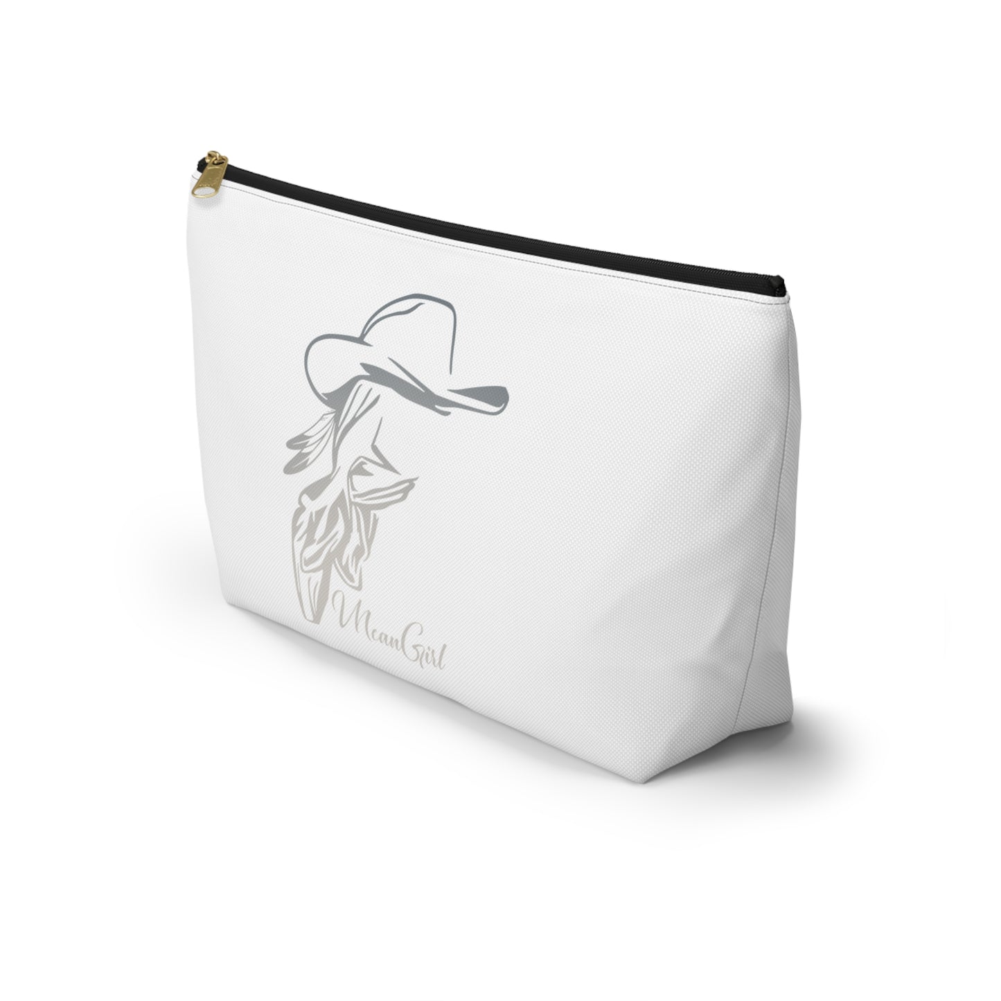 Mean Girl Cowgirl Accessory Pouch - Stylish T-Bottom Makeup Bag
