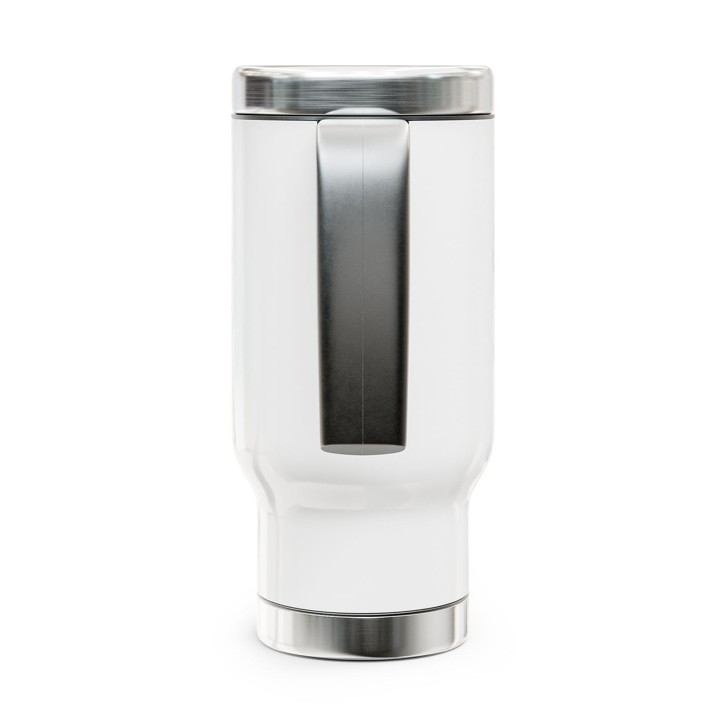 Rustic Cowboy Cattle Call Travel Mug - 14oz Stainless Steel with Handle, Perfect for Outdoor Adventures