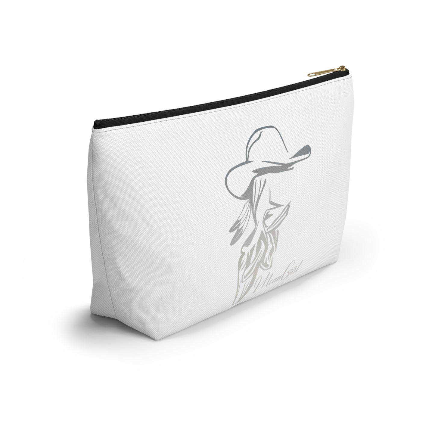 Mean Girl Cowgirl Accessory Pouch - Stylish T-Bottom Makeup Bag